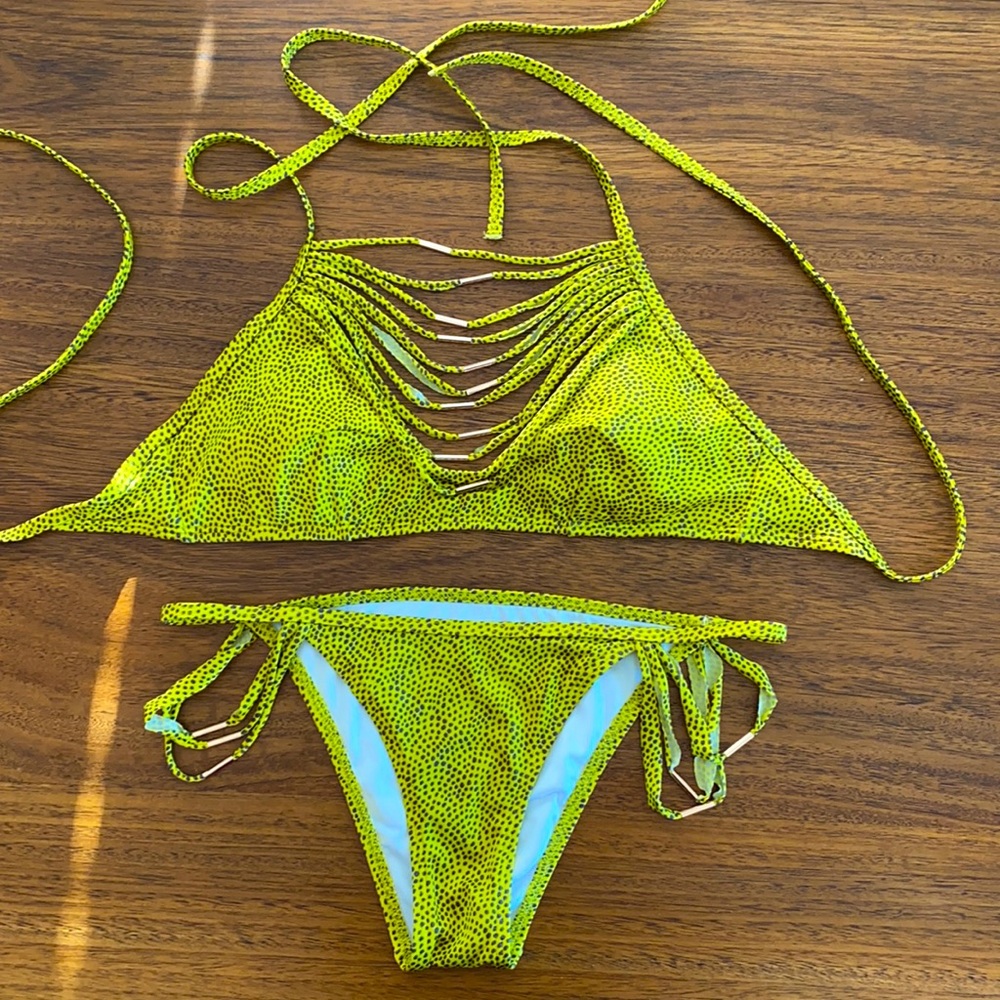 Victoria's Secret Sexy Yellow Polka Dot Bikini